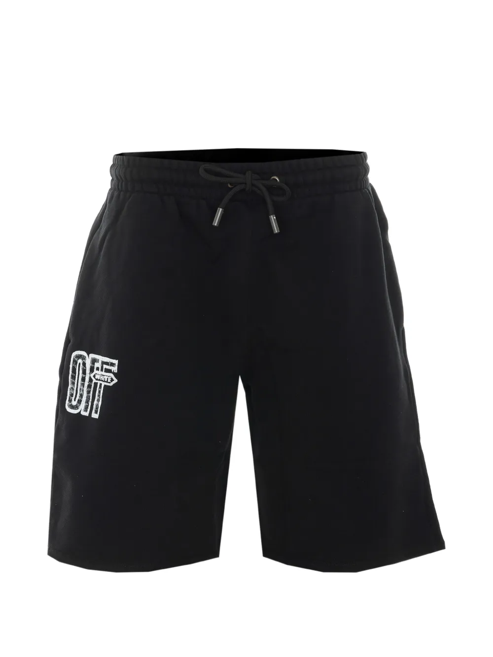 Off-White Motion Arrow cotton shorts - Nero