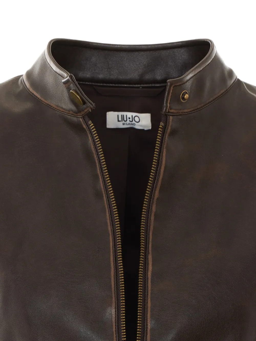 LIU JO Gecoat stoffen bikerjack Bruin