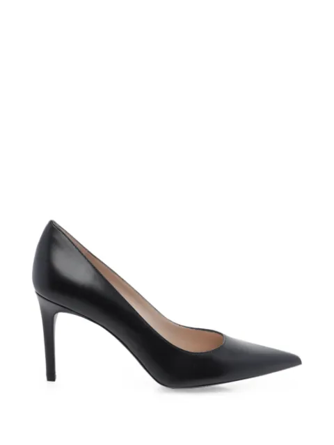 Stuart Weitzman pointed-toe leather pumps
