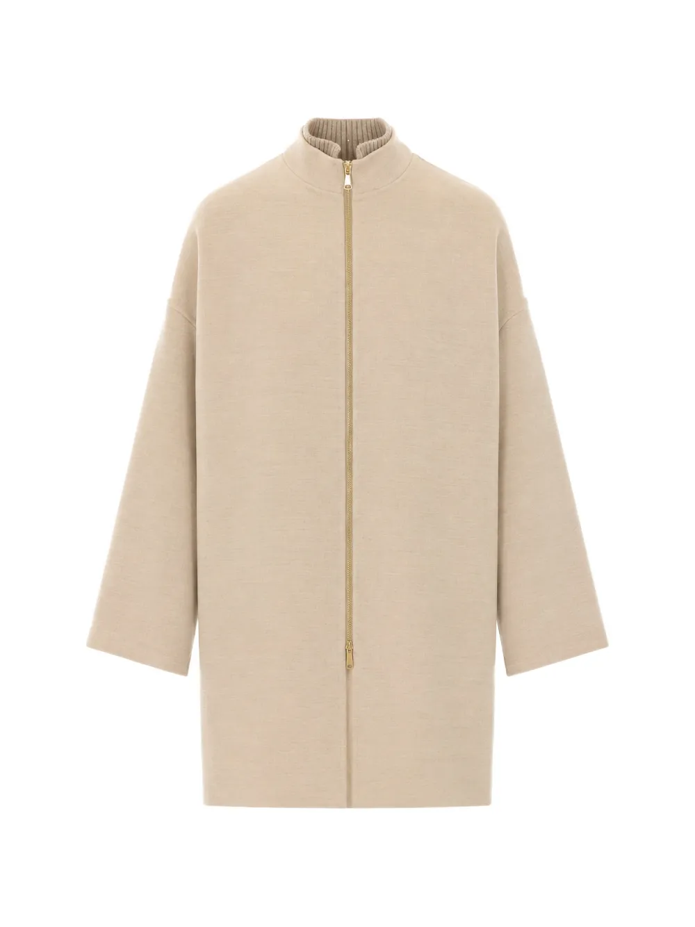 Fabiana Filippi zip-up high-neck coat - Neutrals
