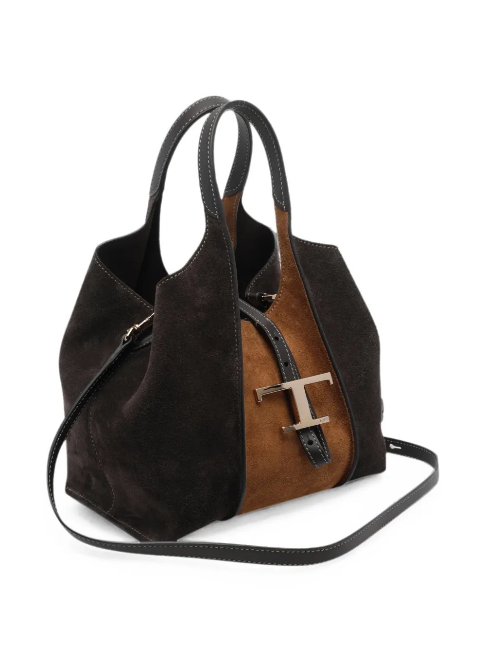 Tod's T-Timeless leren shopper Bruin