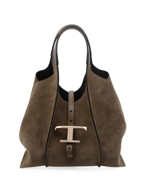 Tod's T Timeless shopping bag in suede mini