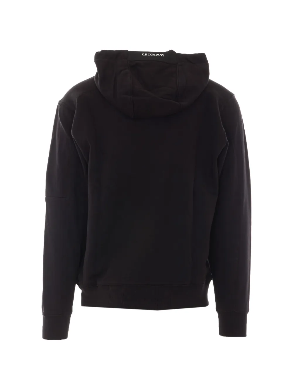 C.P. Company Hoodie met logopatch en buidelzak Zwart