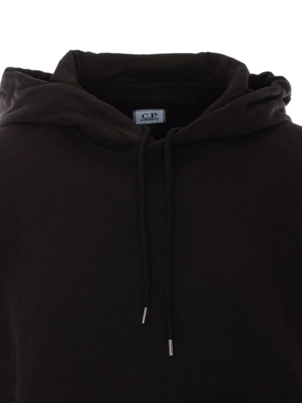 C.P. Company Hoodie met logopatch en buidelzak Zwart
