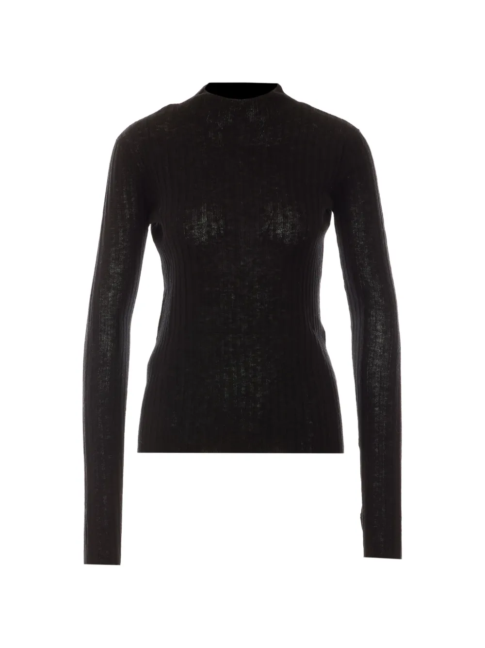 PINKO ribbed wool sweater - Nero
