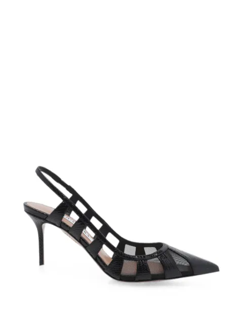 Aquazzura Screen mesh-panelled pumps