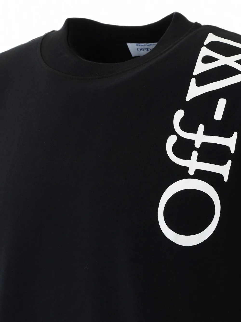 Off-White Vertical Bookish T-shirt met logoprint Zwart