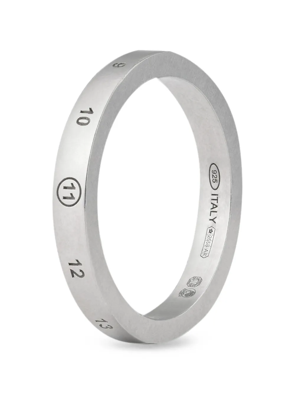 Maison Margiela numeric-logo ring - Argento