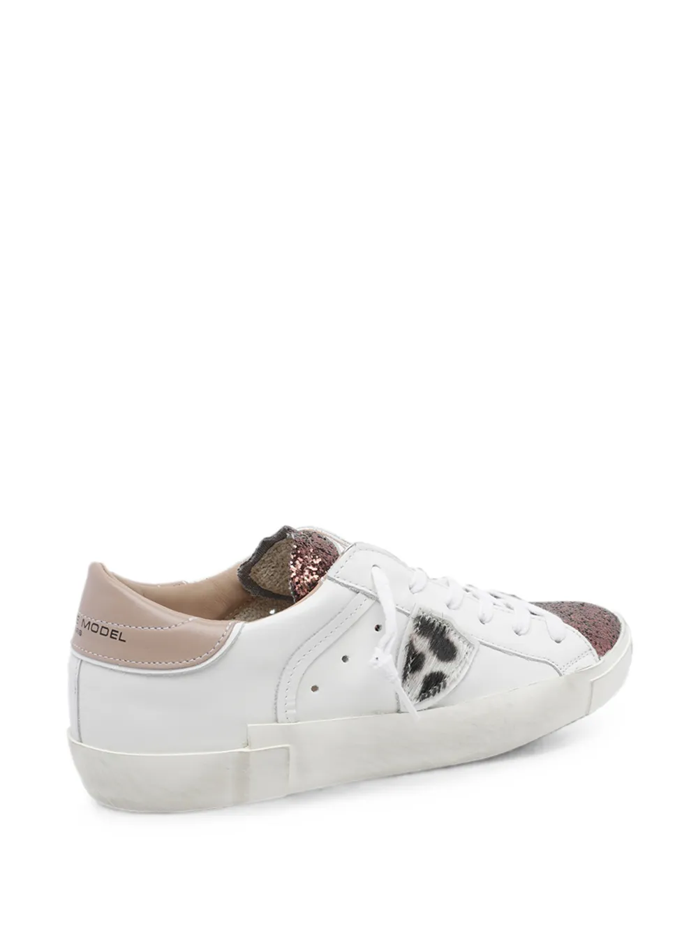 Philippe Model Paris Prsx glitter-panel sneakers Wit