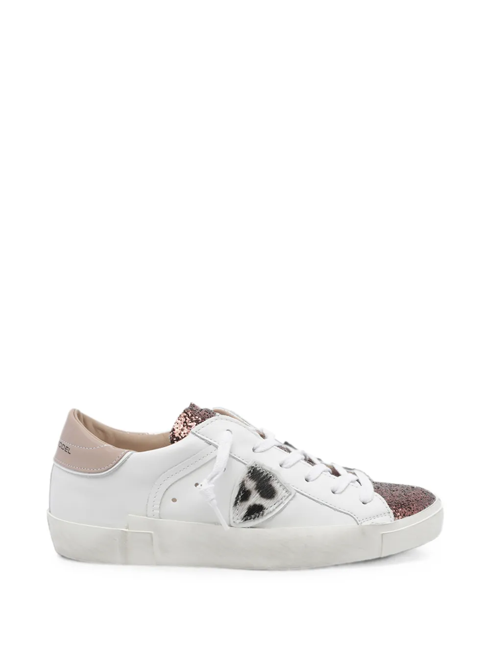Philippe Model Paris Prsx glitter-panel sneakers Wit