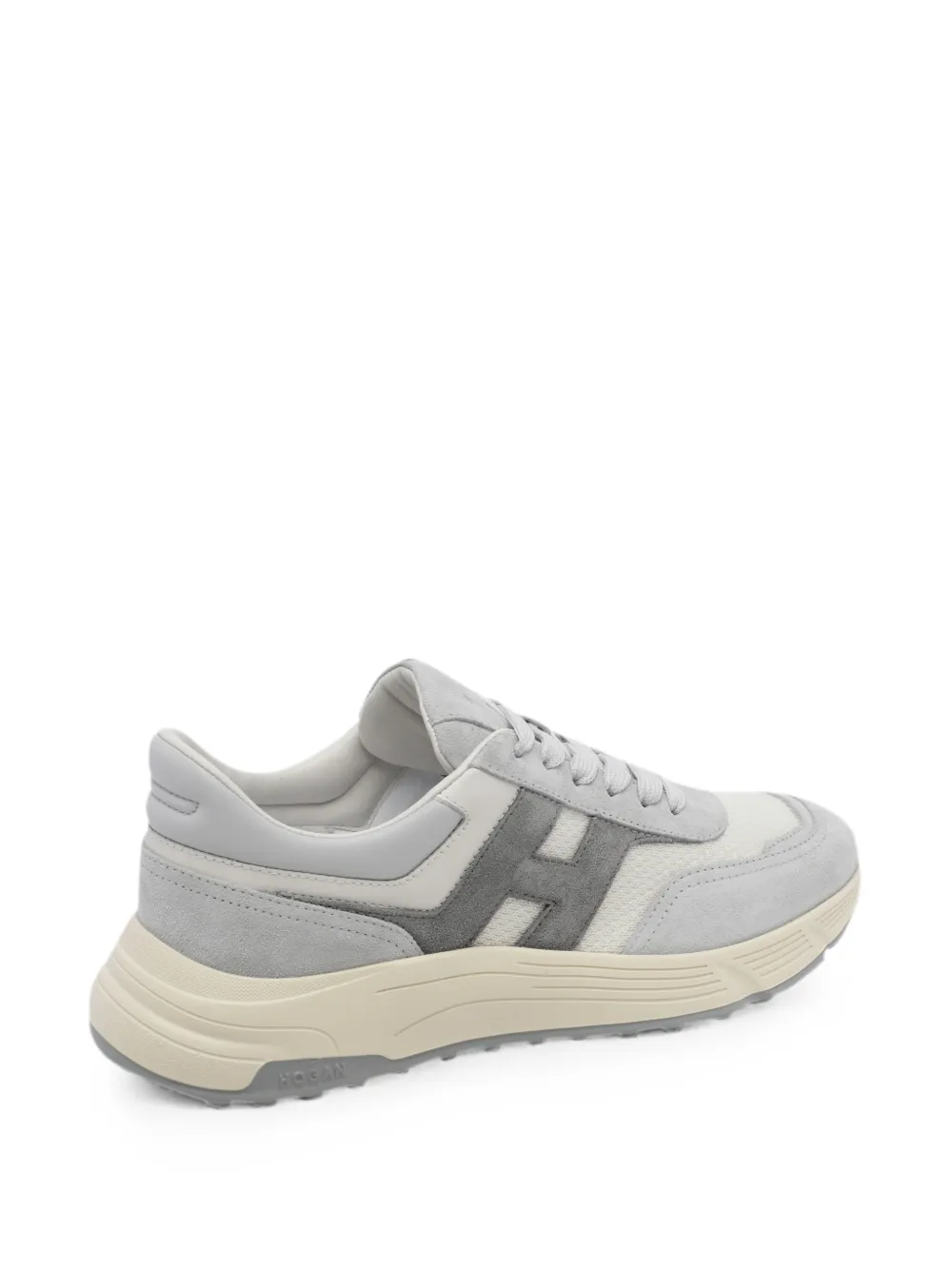 Hogan Hyperlight suede-panel low-top sneakers Grijs