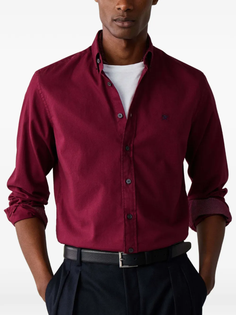 Hackett London Oxford overhemd Rood