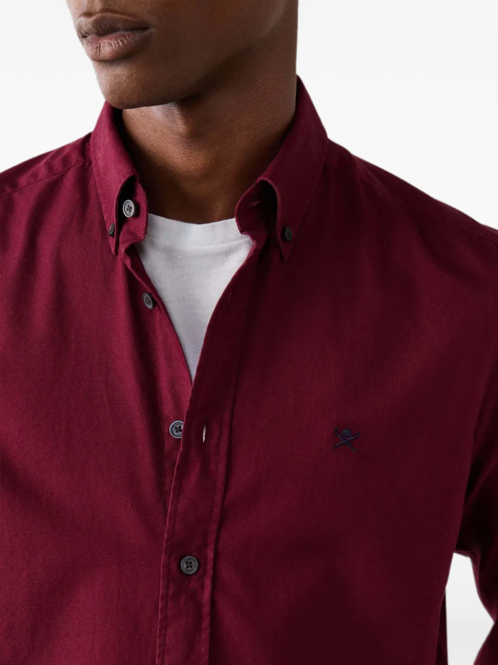 Hackett London Oxford overhemd Rood