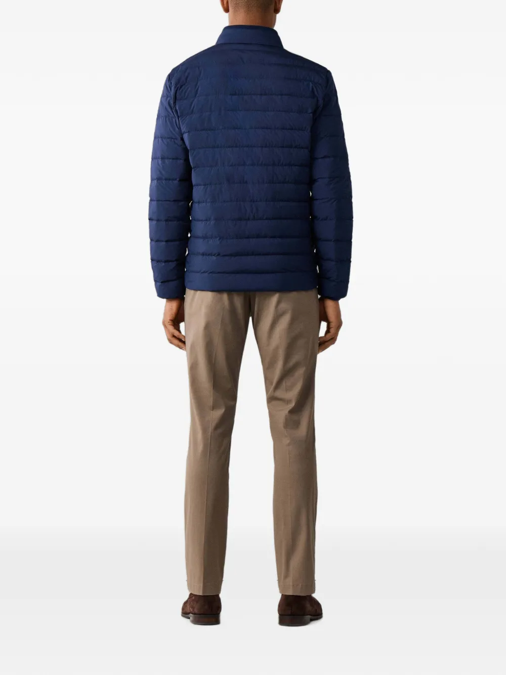 Hackett London Gewatteerd jack Blauw