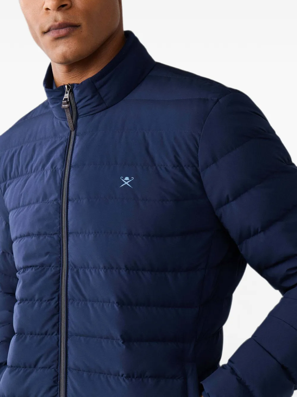 Hackett London Gewatteerd jack Blauw