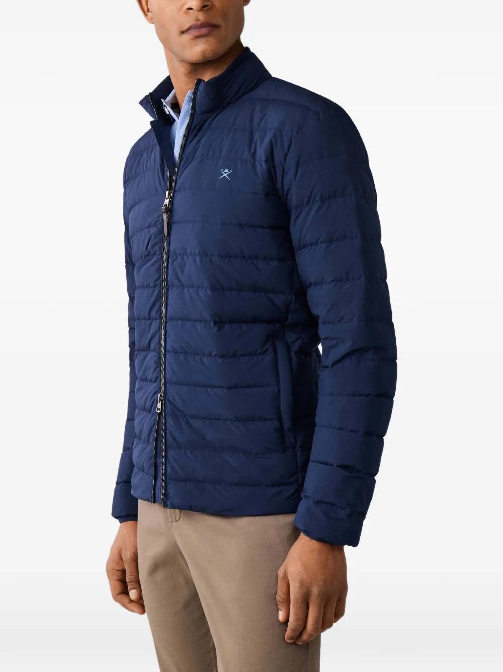 Hackett London Gewatteerd jack Blauw
