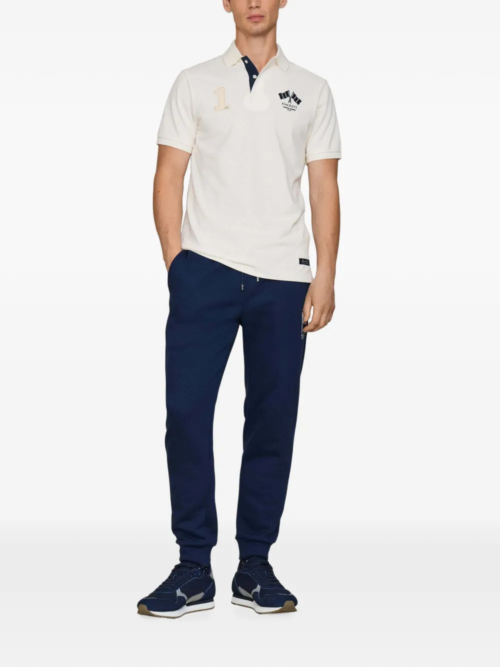 Hackett London Poloshirt met korte mouwen Beige