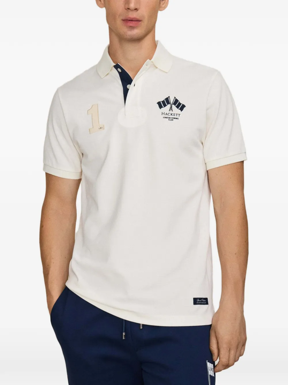 Hackett London Polo a maniche corte - Toni neutri