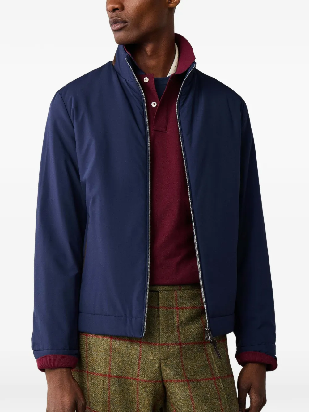 Hackett London Lichtgewicht jack Blauw