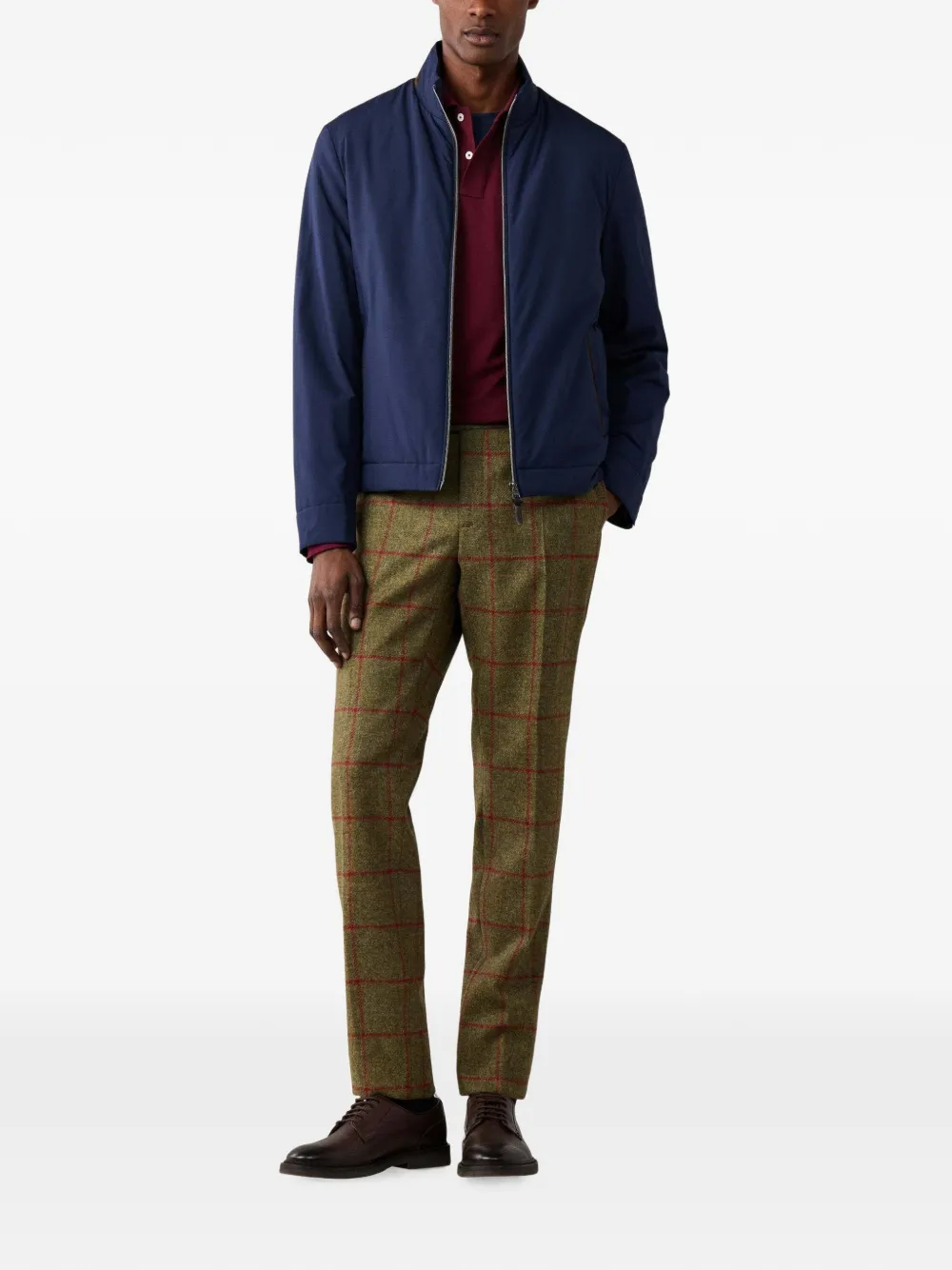 Hackett London Lichtgewicht jack Blauw