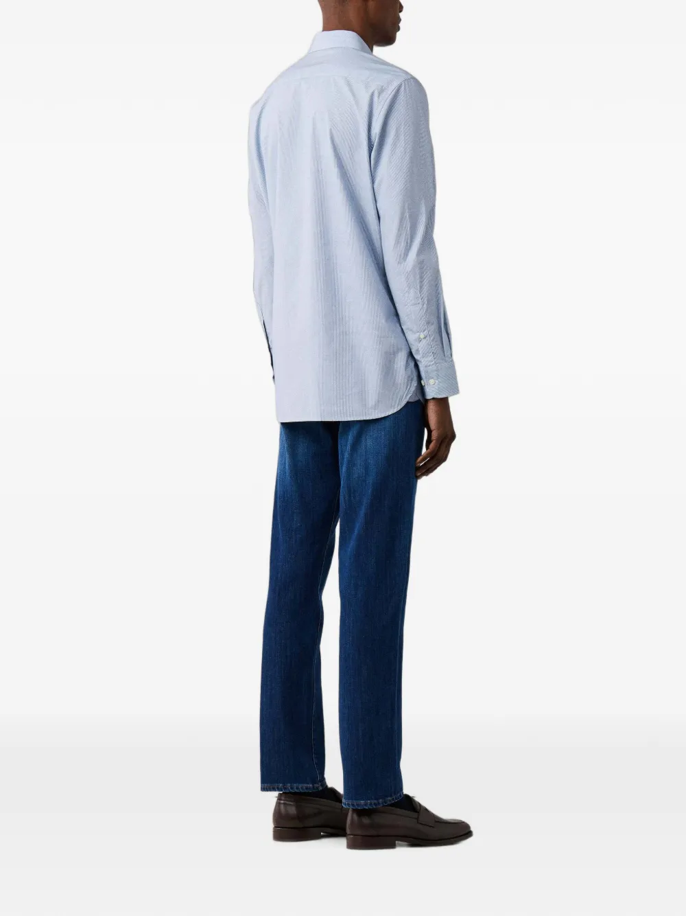 Hackett London Overhemd met geometrische print Blauw
