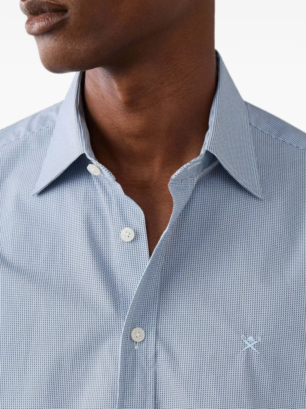 Hackett London Overhemd met geometrische print Blauw