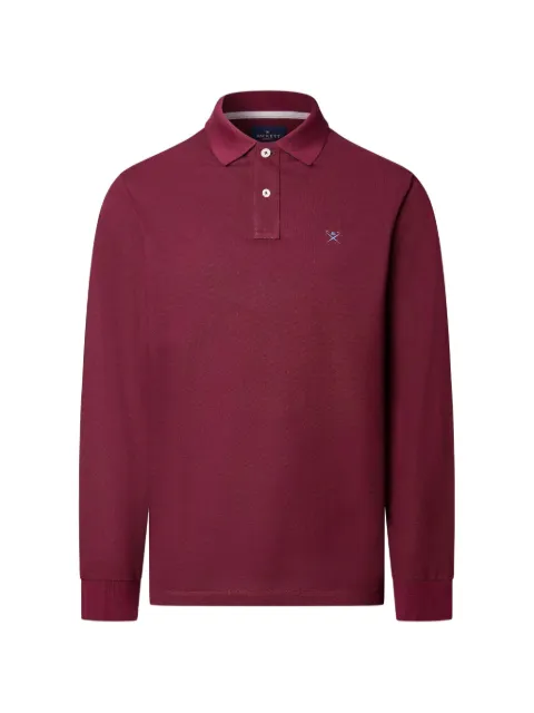 Hackett London Camisa polo mangas longas com logo bordado