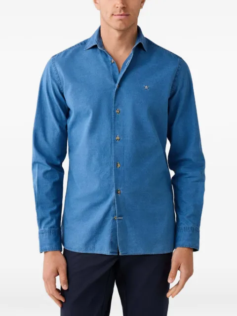 Hackett London Hemd mit Logo-Stickerei