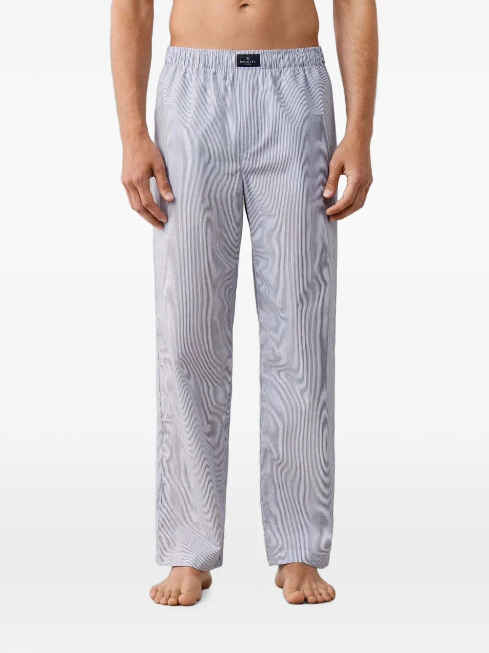Hackett London Gestreepte pyjama van katoen Blauw