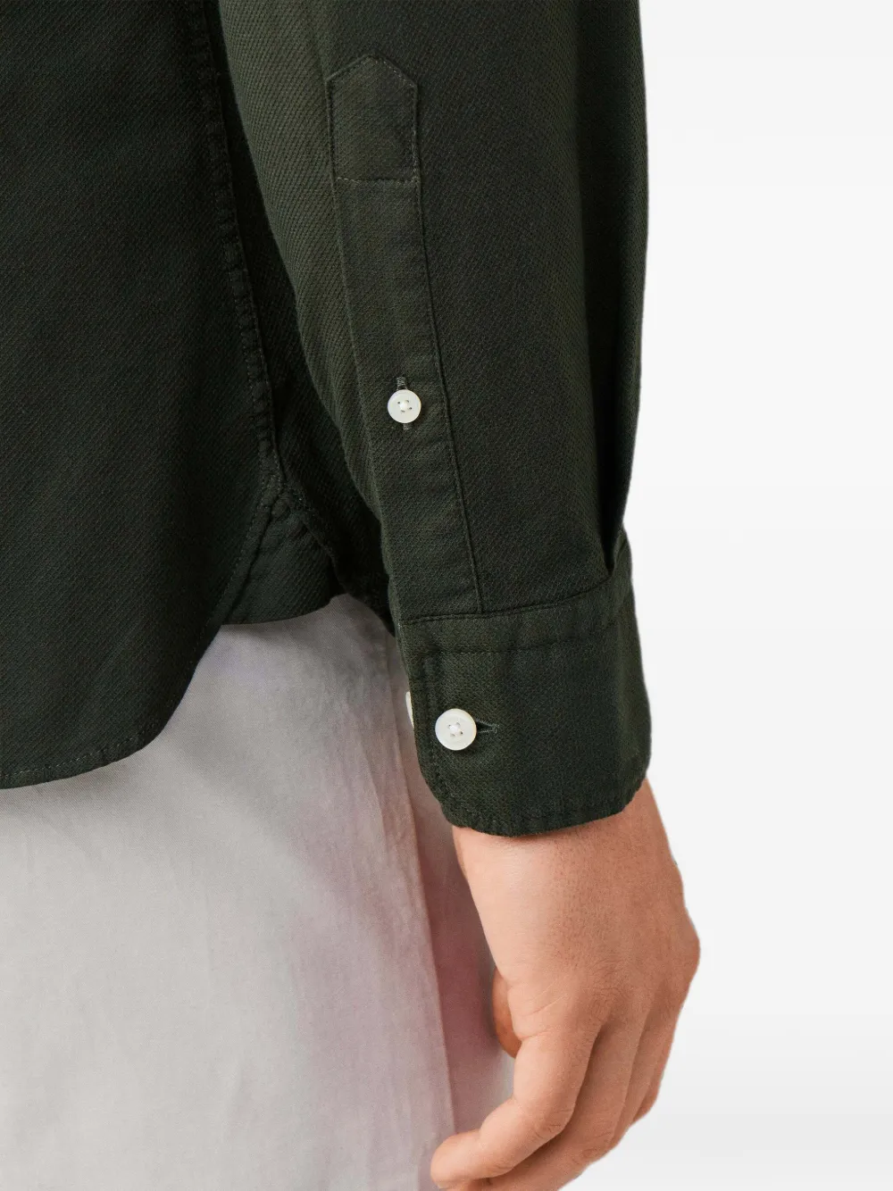 Hackett London Giro Inglese overhemd met lange mouwen Groen