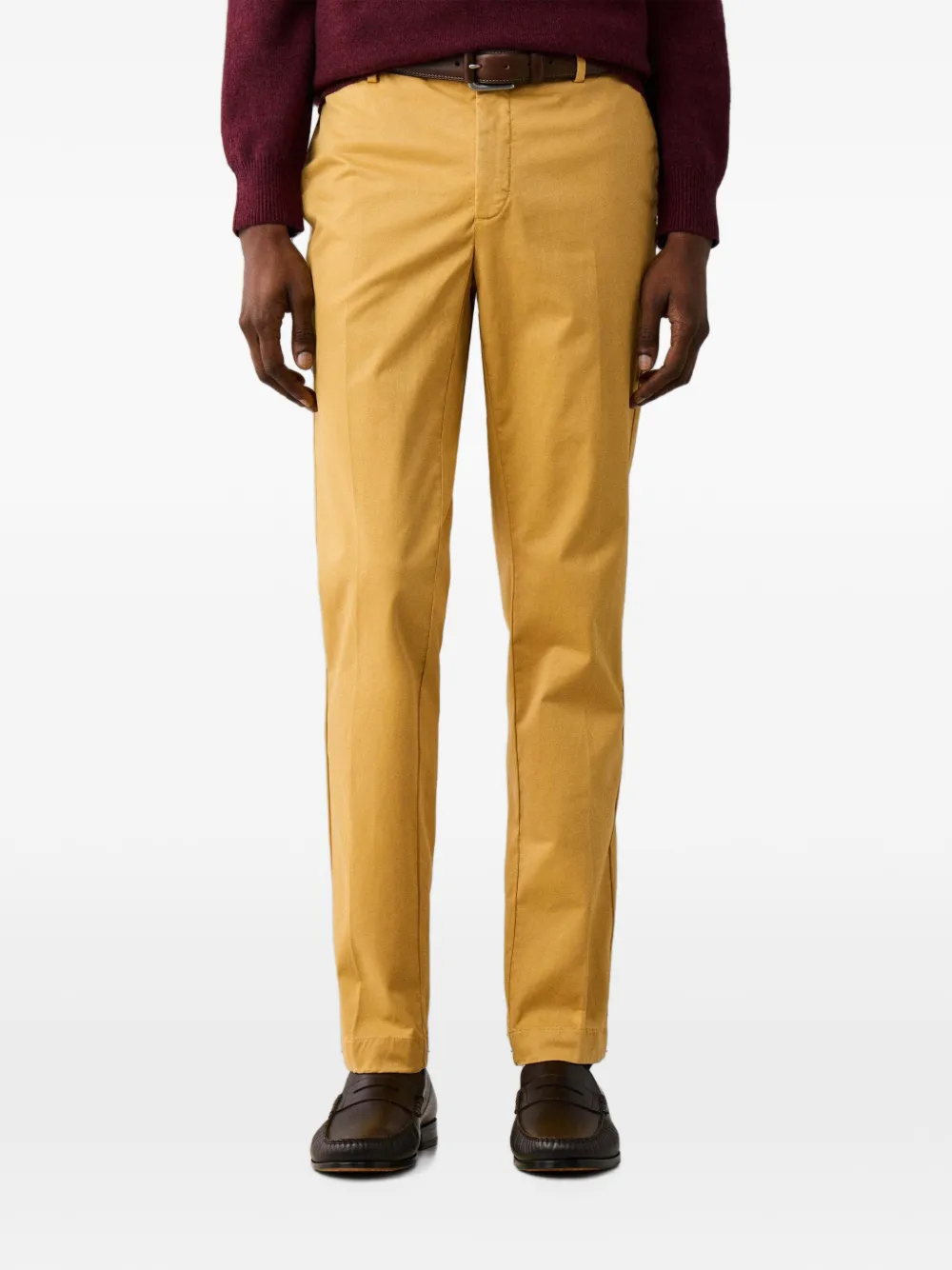 Hackett London Kensington slim-fit chino Geel