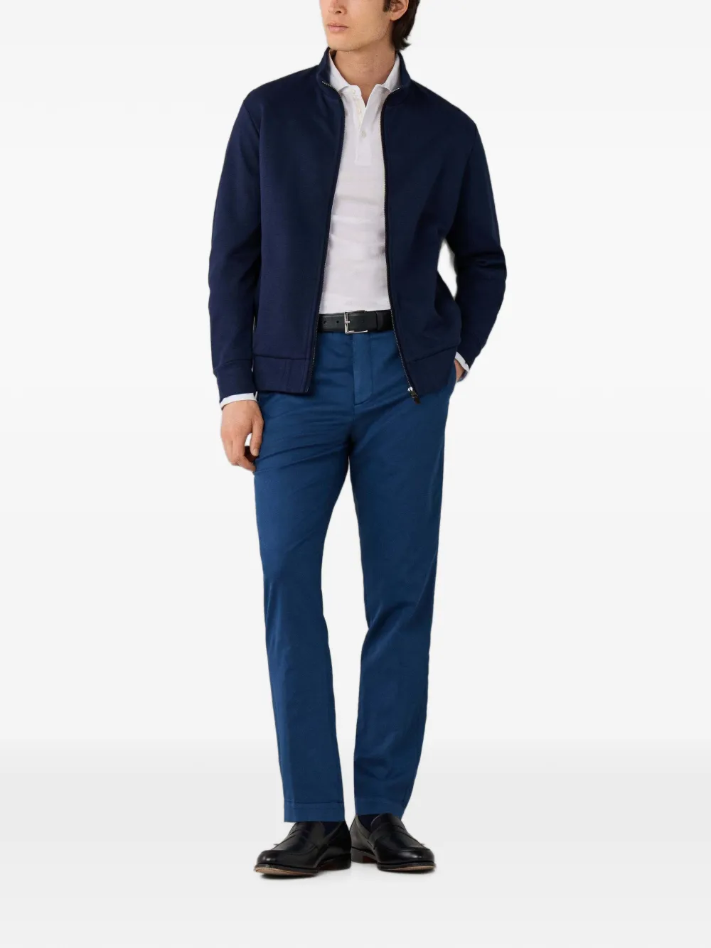 Hackett London Kensington slim-fit broek Blauw