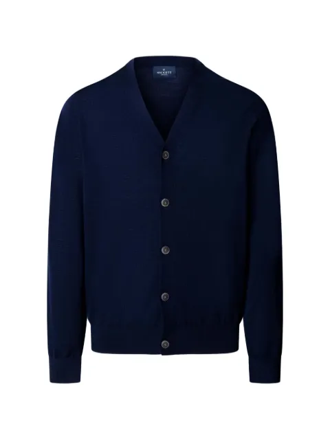 Hackett London merino wool V-neck cardigan