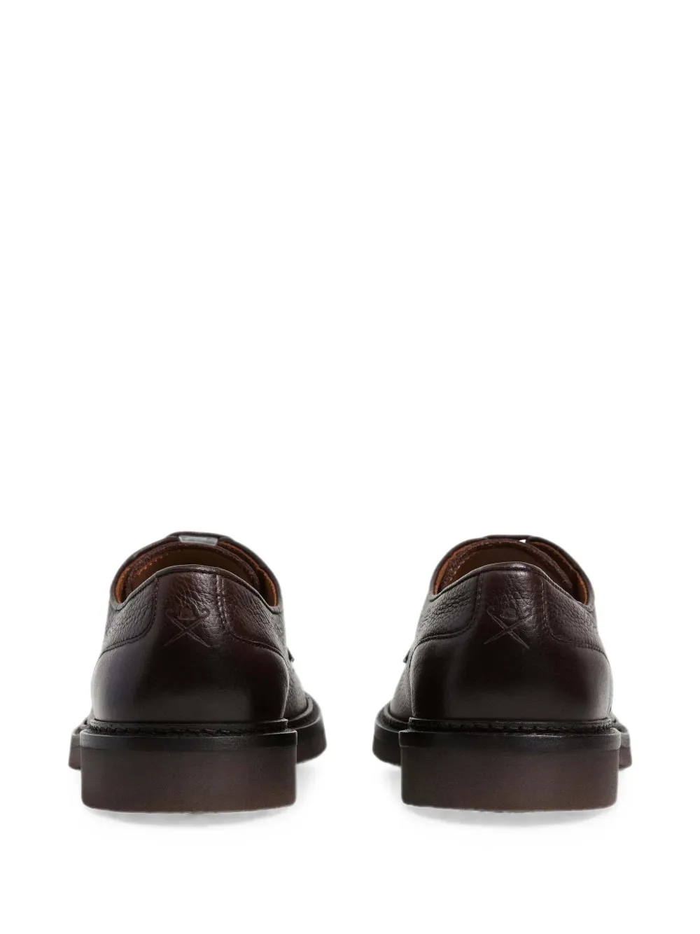 Hackett London Elsted Blucher leren derby schoenen Bruin