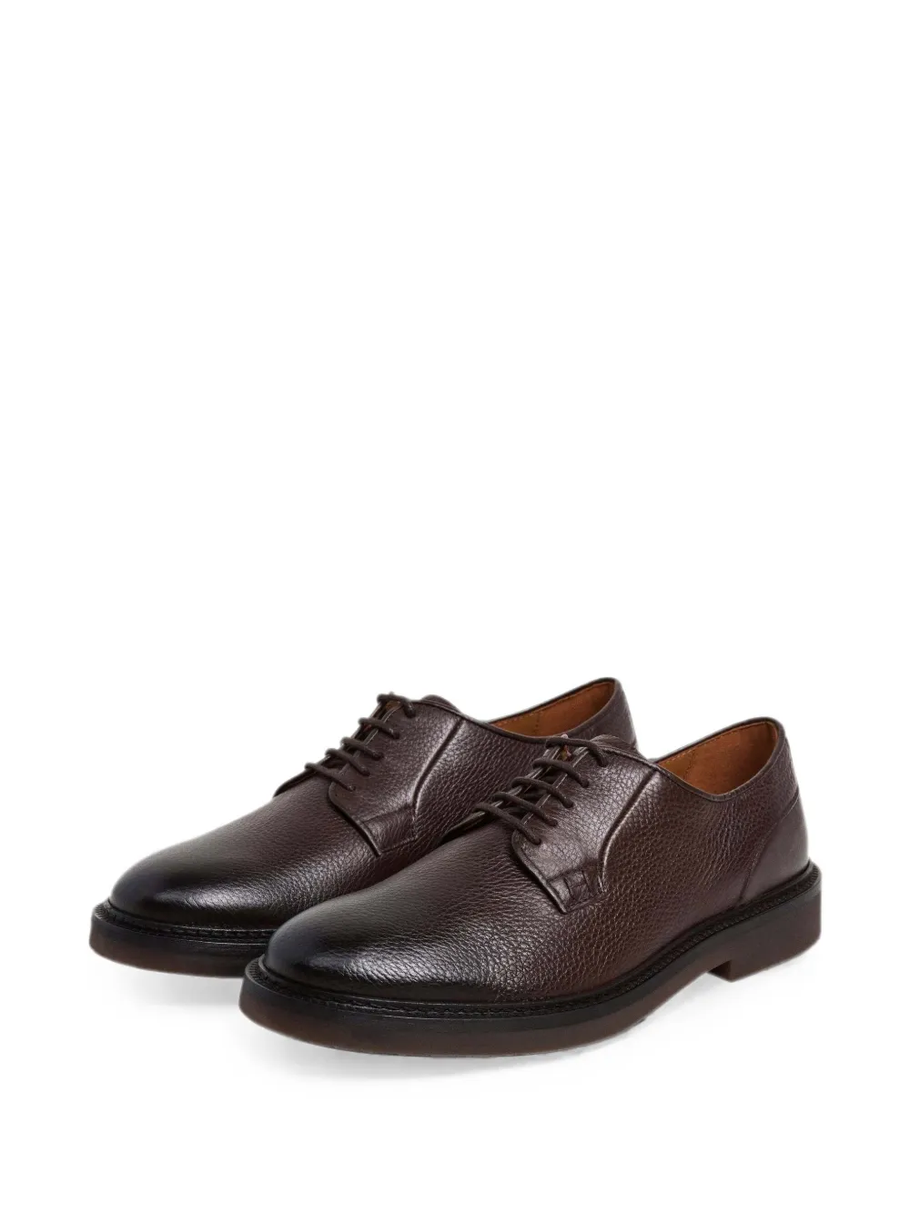 Hackett London Elsted Blucher leren derby schoenen Bruin