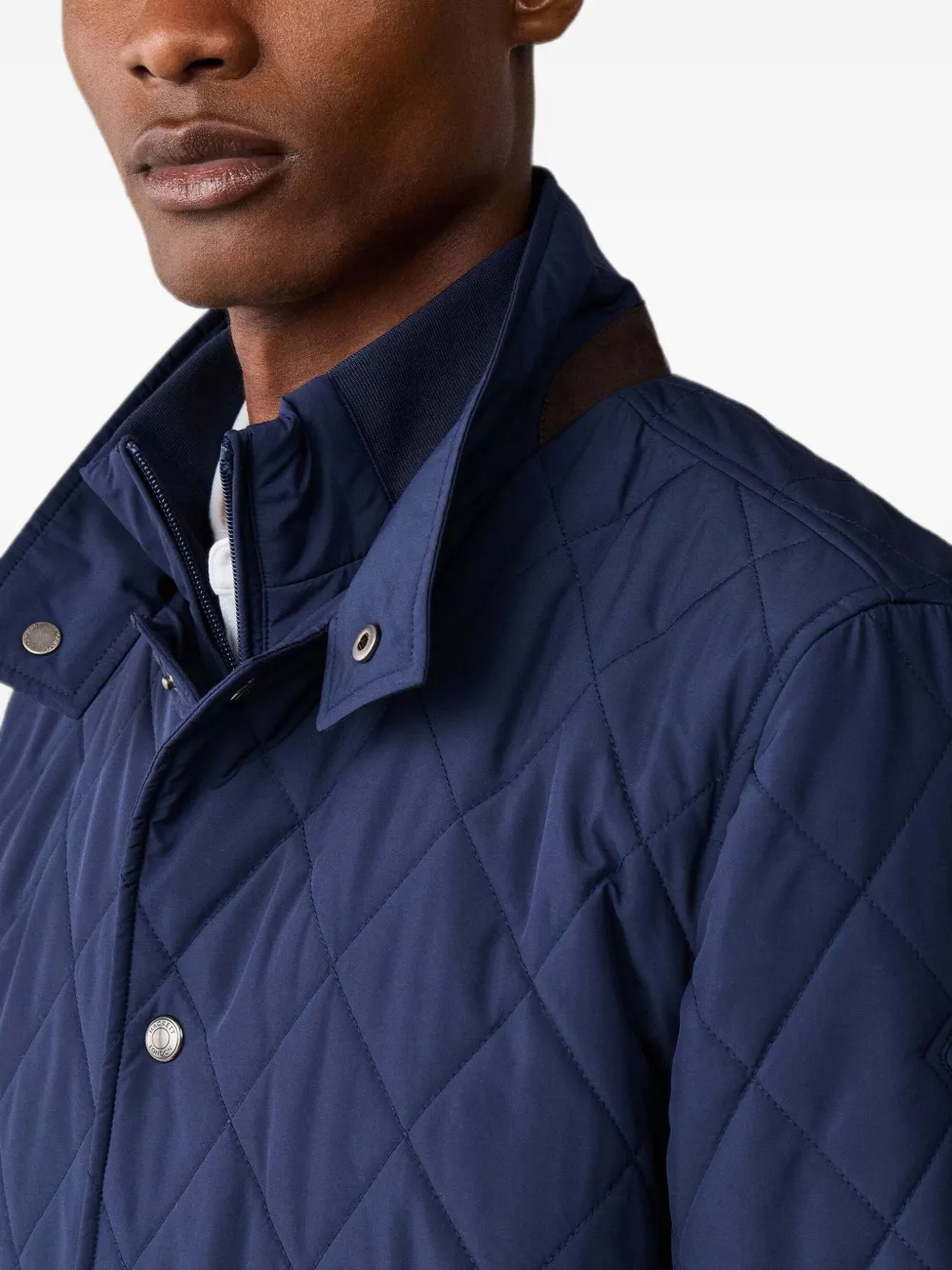 Hackett London Paddock gewatteerd jack Blauw