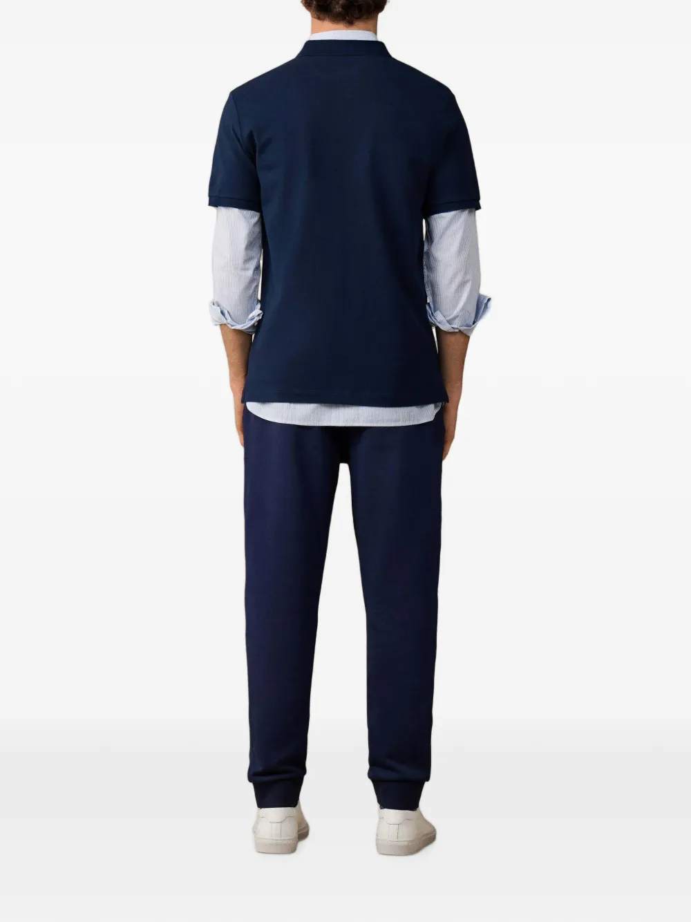 Hackett London Poloshirt met geborduurd logo Blauw