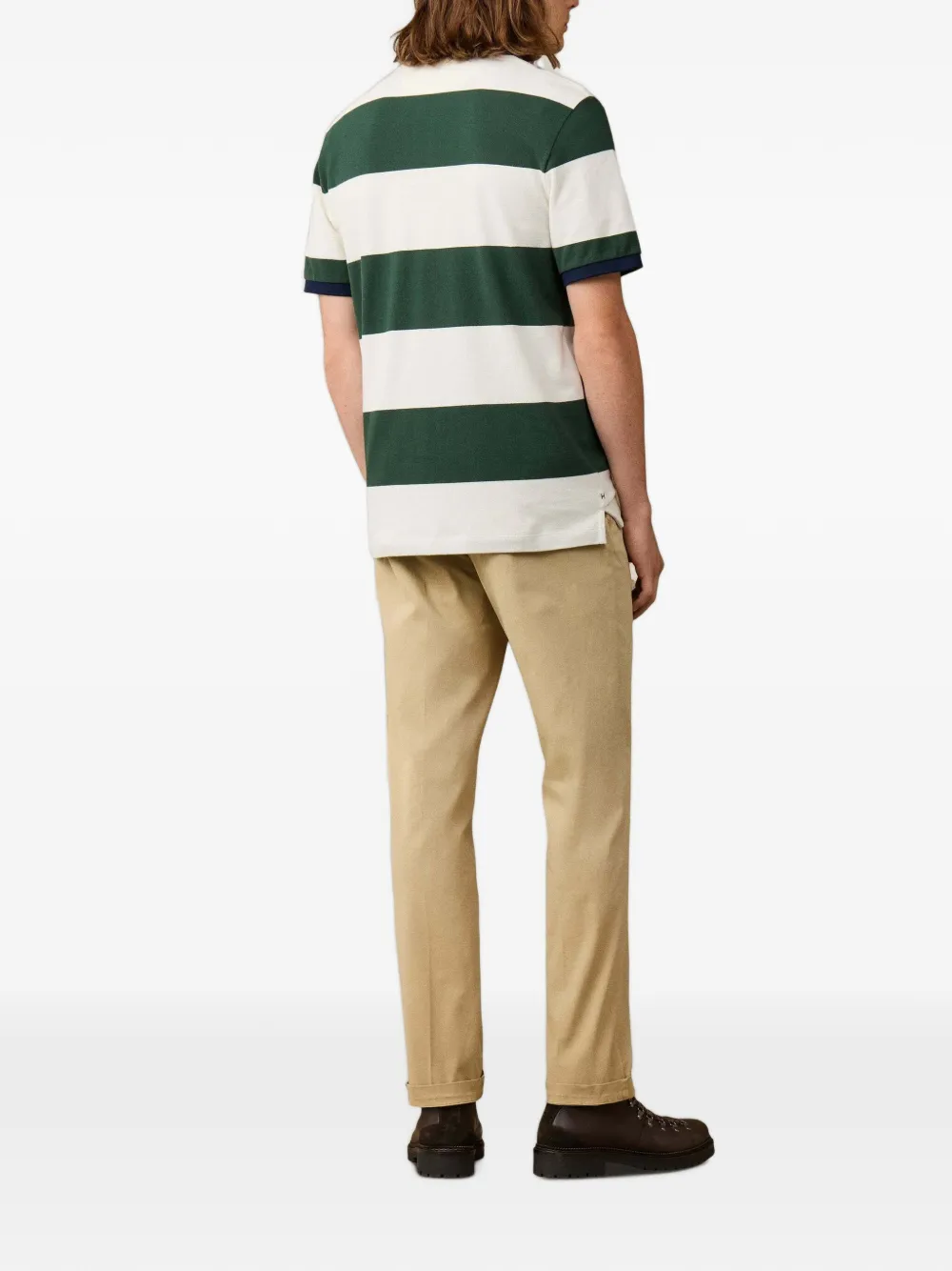 Hackett London Gestreept poloshirt Groen