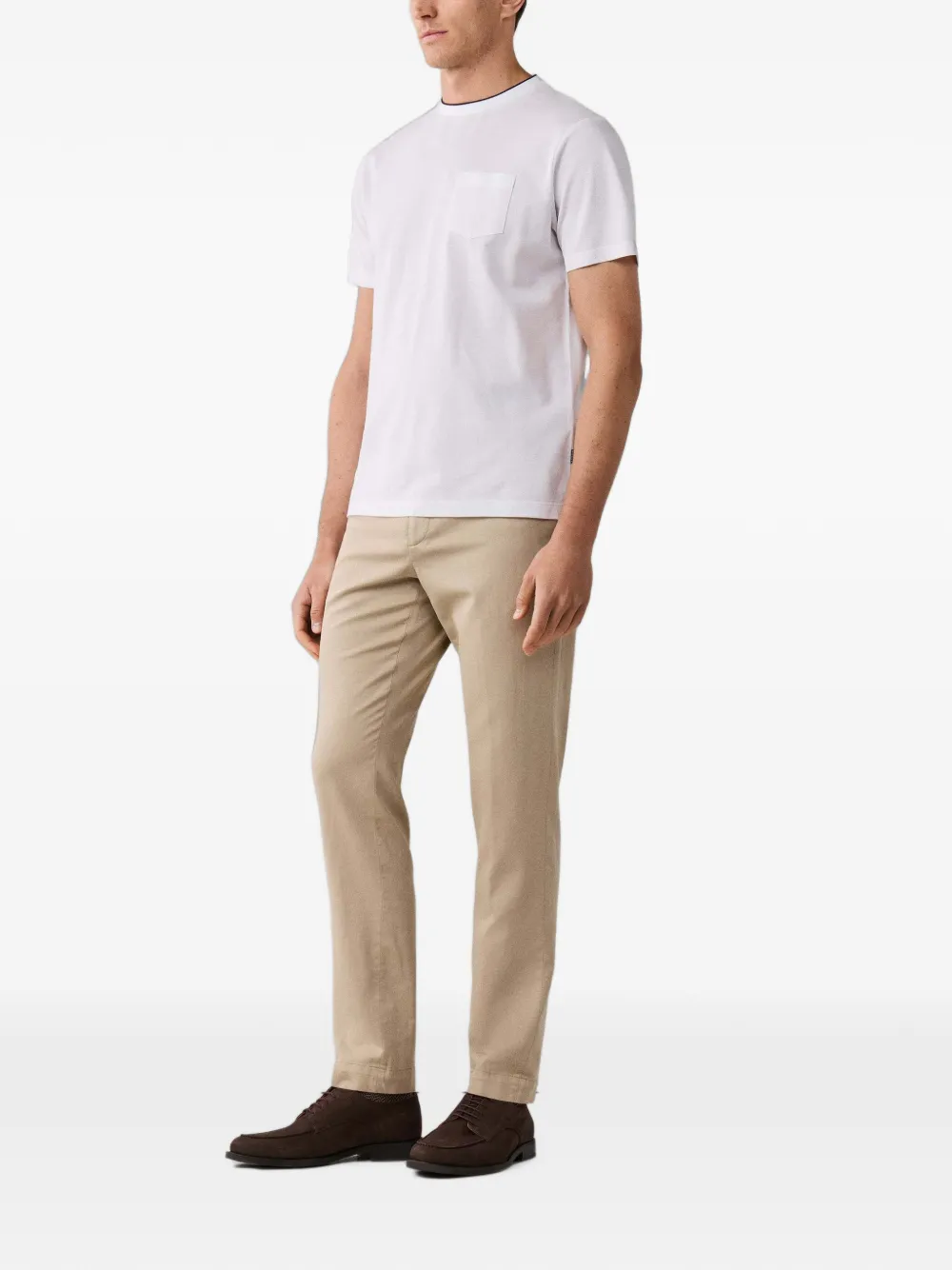 Hackett London Kensington slim-fit broek Beige