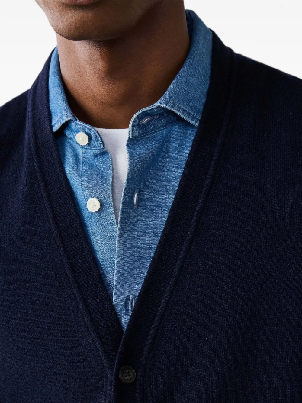 Hackett London Gebreide spencer Blauw