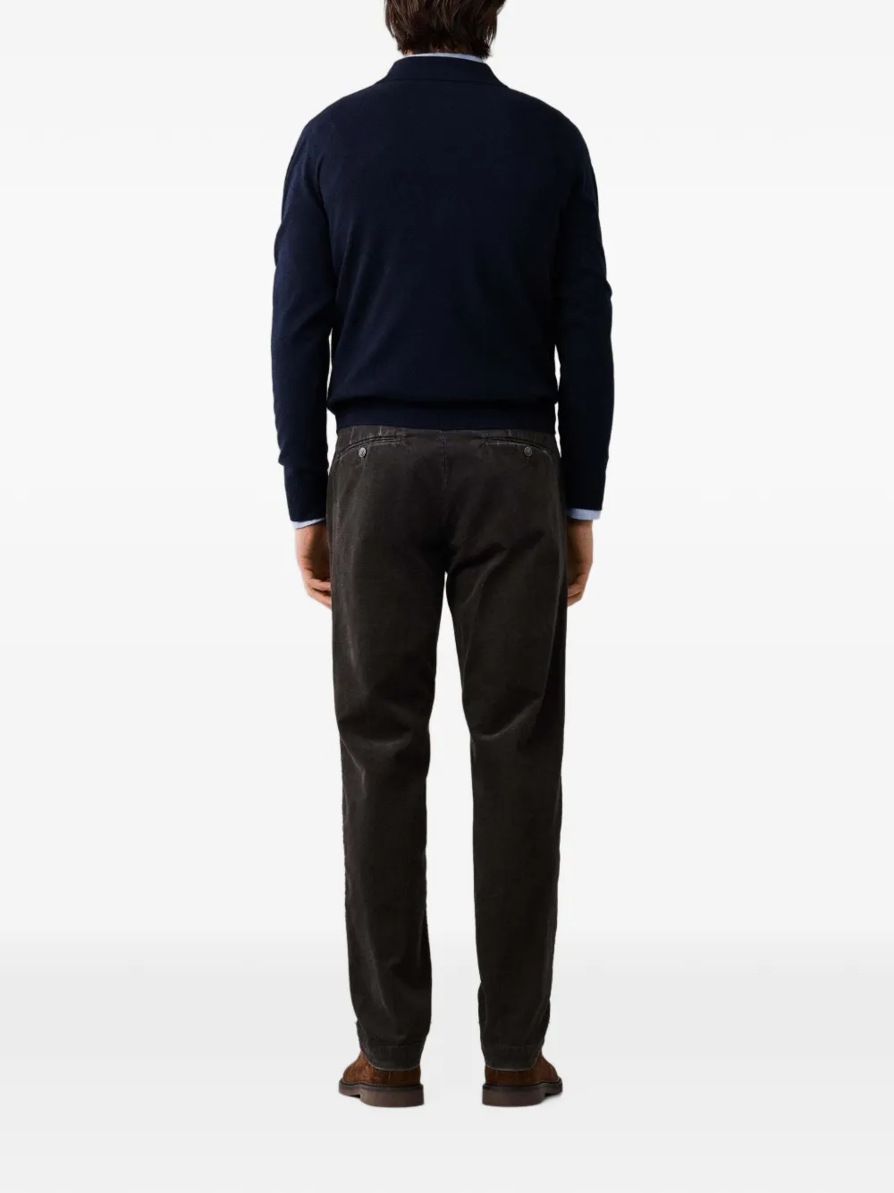 Hackett London Gebreide polotrui Blauw