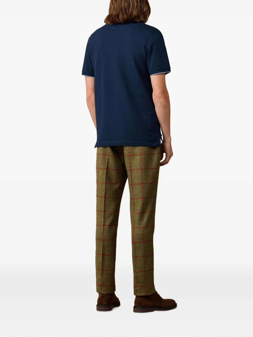Hackett London Poloshirt met geborduurd logo Blauw