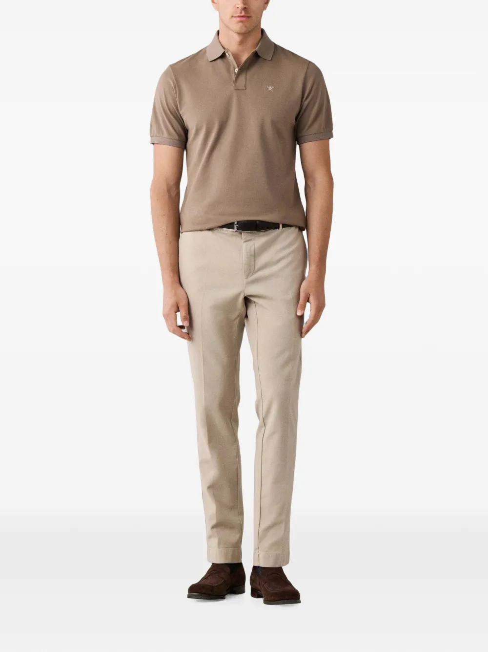 Hackett London Slim-fit broek Beige