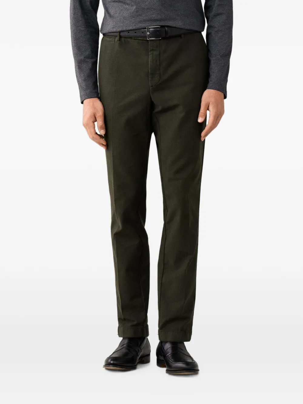 Hackett London Kensington Devon broek met textuur Groen