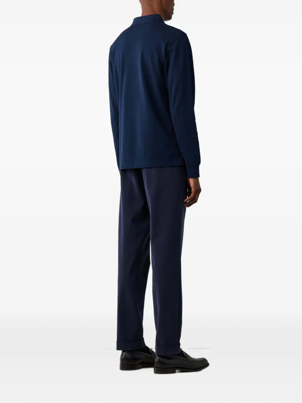 Hackett London Poloshirt met lange mouwen Blauw