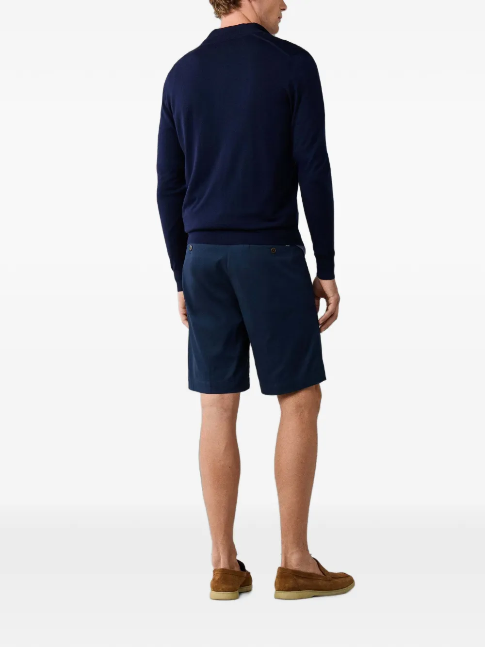 Hackett London Trui met rits Blauw