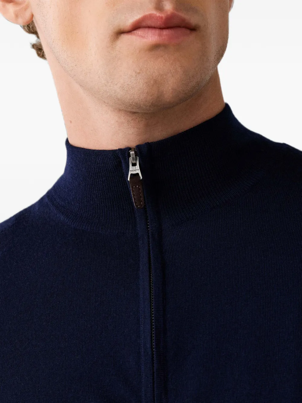 Hackett London Trui met rits Blauw