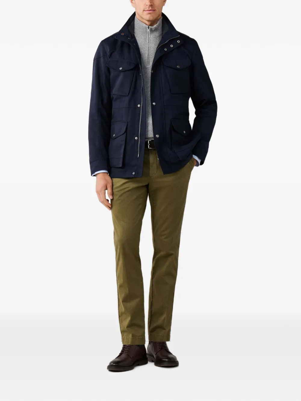 Hackett London Kensington slim-fit chino Groen