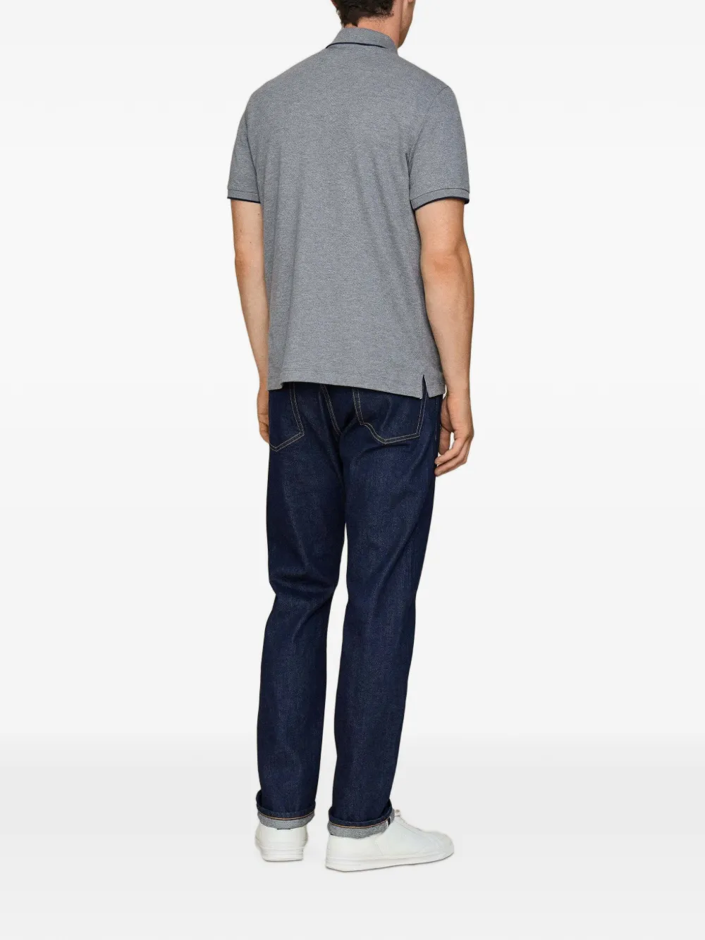 Hackett London Heritage LRC poloshirt met borduurwerk Grijs