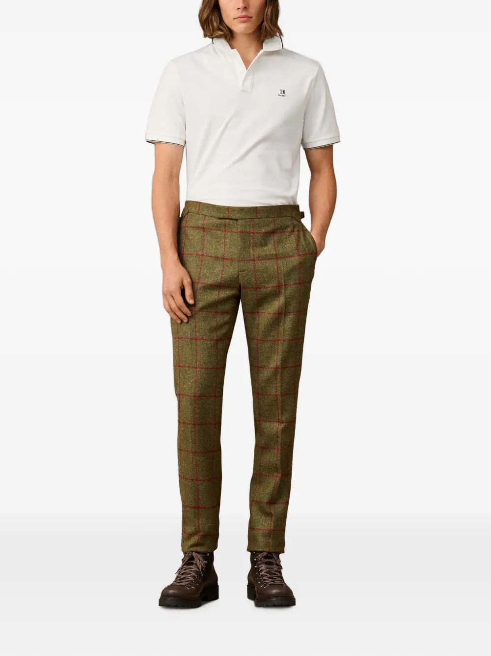 Hackett London Heritage H poloshirt met afwerking Wit